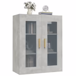 vidaXL Hanging Wall Cabinet Storage Cabinet Wall Cupboard Floating Cabinet - Concrete grey - Additional view 6