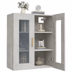 vidaXL Hanging Wall Cabinet Storage Cabinet Wall Cupboard Floating Cabinet - Concrete grey - Additional view 7