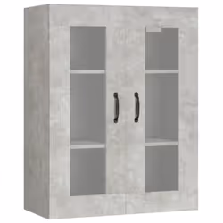 vidaXL Hanging Wall Cabinet Storage Cabinet Wall Cupboard Floating Cabinet - Concrete grey