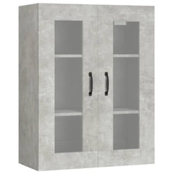 vidaXL Hanging Wall Cabinet Storage Cabinet Wall Cupboard Floating Cabinet - Concrete grey