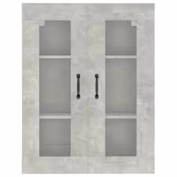vidaXL Hanging Wall Cabinet Storage Cabinet Wall Cupboard Floating Cabinet - Concrete grey