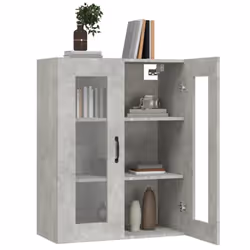 vidaXL Hanging Wall Cabinet Storage Cabinet Wall Cupboard Floating Cabinet - Concrete grey - Additional view 7