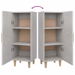 vidaXL Sideboard Engineered Wood Side Cabinet Home Organiser Multi Colours - Concrete grey - Additional view 10