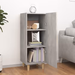 vidaXL Sideboard Engineered Wood Side Cabinet Home Organiser Multi Colours - Concrete grey - Additional view 5