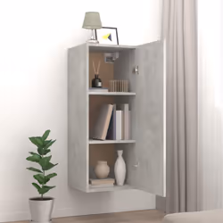 vidaXL TV Cabinet Entertainment Centre Media TV Unit TV Stand Engineered Wood - Concrete grey - Additional view 4