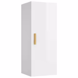 vidaXL Wall Cabinet High Gloss White Engineered Wood Floating Shelf Wall Unit