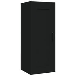 vidaXL Hanging Cabinet Floating Cabinet Wall Storage Cabinet Engineered Wood - black