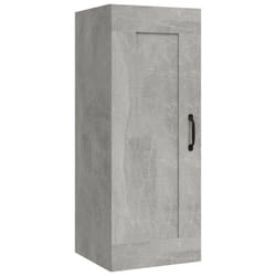 vidaXL Hanging Cabinet Floating Cabinet Wall Storage Cabinet Engineered Wood - concrete grey