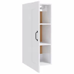 vidaXL Hanging Cabinet Floating Cabinet Wall Storage Cabinet Engineered Wood - high gloss white - Additional view 6
