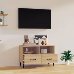 vidaXL TV Cabinet Engineered Wood Media HiFi Cabinet TV Console Multi Colours - Sonoma oak