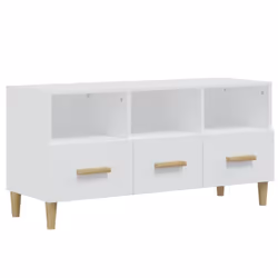 vidaXL TV Cabinet Engineered Wood Indoor Living Room TV Unit Multi Colours - White