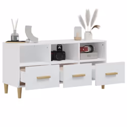 vidaXL TV Cabinet Engineered Wood Indoor Living Room TV Unit Multi Colours - White - Additional view 6