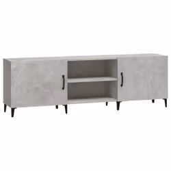 vidaXL TV Cabinet Engineered Wood TV Console Media Unit Cabinet Multi Colours - Concrete grey