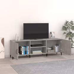vidaXL TV Cabinet Engineered Wood TV Console Media Unit Cabinet Multi Colours - Concrete grey - Additional view 4