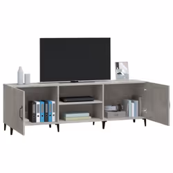vidaXL TV Cabinet Engineered Wood TV Console Media Unit Cabinet Multi Colours - Concrete grey - Additional view 5