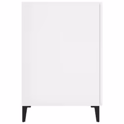 vidaXL Desk Engineered Wood Office Computer Study Writing Desk Multi Colours - High gloss white - Additional view 7