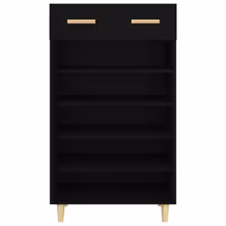 vidaXL Shoe Cabinet Engineered Wood Indoor Shoe Storage Rack Multi Colours - Black - Additional view 7