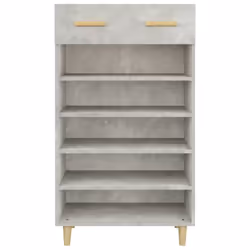vidaXL Shoe Cabinet Engineered Wood Indoor Shoe Storage Rack Multi Colours - Concrete grey - Additional view 7