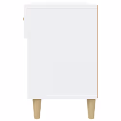vidaXL Shoe Cabinet White Engineered Wood Hallway Shoe Storage Rack Cupboard - Additional view 9