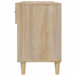 vidaXL Shoe Cabinet Sonoma Oak Engineered Wood Hallway Shoe Storage Cupboard - Additional view 9