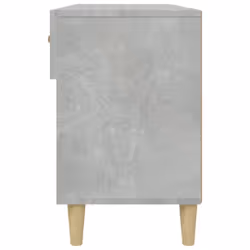 vidaXL Shoe Cabinet Concrete Grey Engineered Wood Hall Shoe Storage Cupboard - Additional view 9