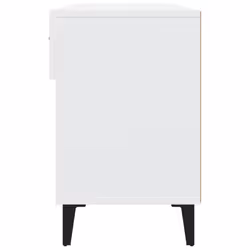 vidaXL Shoe Cabinet White Engineered Wood Hallway Shoe Storage Rack Cupboard - Additional view 8