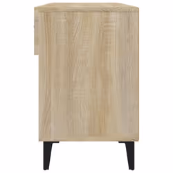 vidaXL Shoe Cabinet Sonoma Oak Engineered Wood Hallway Shoe Storage Cupboard - Additional view 8