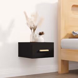VidaXL 812836 nightstand/bedside table Black