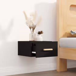 VidaXL 812836 nightstand/bedside table Black