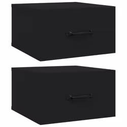 VidaXL 812855, Black, Wood, 350 mm, 350 mm, 200 mm, 2 pc(s)