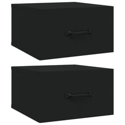 VidaXL 812855 nightstand/bedside table Black
