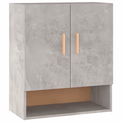 vidaXL Wall Cabinet Hanging Storage Cabinet Wall Cupboard Engineered Wood - Concrete grey