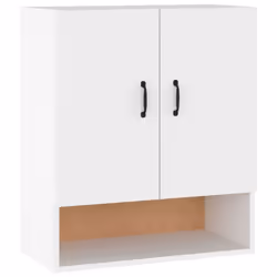 vidaXL Wall Cabinet Hanging Storage Cabinet Wall Cupboard Engineered Wood - White