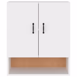 vidaXL Wall Cabinet Hanging Storage Cabinet Wall Cupboard Engineered Wood - White - Additional view 5