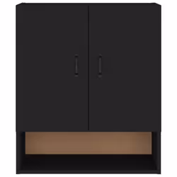 vidaXL Wall Cabinet Hanging Storage Cabinet Wall Cupboard Engineered Wood - Black - Additional view 6
