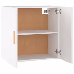 vidaXL Wall Cabinet Floating TV Unit Wall Mounted Cabinet Engineered Wood - White - Additional view 8