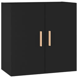 vidaXL Wall Cabinet Floating TV Unit Wall Mounted Cabinet Engineered Wood - Black