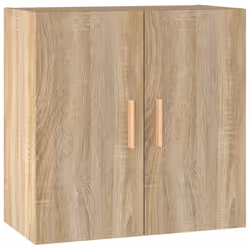 vidaXL Wall Cabinet Floating TV Unit Wall Mounted Cabinet Engineered Wood - Sonoma oak