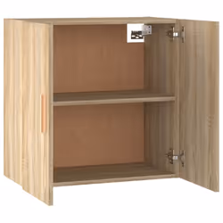 vidaXL Wall Cabinet Floating TV Unit Wall Mounted Cabinet Engineered Wood - Sonoma oak - Additional view 9