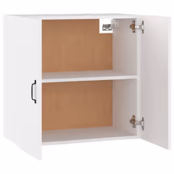 vidaXL Wall Cabinet Hanging Storage Cabinet Wall Cupboard Engineered Wood - White - Additional view 9