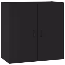 vidaXL Wall Cabinet Hanging Storage Cabinet Wall Cupboard Engineered Wood - Black