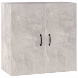 vidaXL Wall Cabinet Hanging Storage Cabinet Wall Cupboard Engineered Wood - Concrete grey
