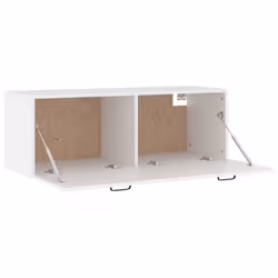 vidaXL Wall Cabinet Engineered Wood Floating TV Unit Cabinet Multi Colours - White - Additional view 7