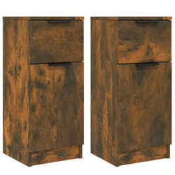 vidaXL Sideboard Cabinet Home Organiser Cupboard Side Cabinet Engineered Wood - Smoked oak, 2