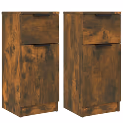 vidaXL Sideboard Cabinet Home Organiser Cupboard Side Cabinet Engineered Wood - Smoked oak, 2 - Additional view 10