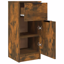 vidaXL Sideboard Cabinet Home Organiser Cupboard Side Cabinet Engineered Wood - Smoked oak, 2 - Additional view 6