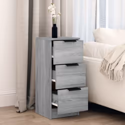 vidaXL Sideboard Telephone Cabinet Nightstand Side Cabinet Engineered Wood - Grey sonoma, 1 - Additional view 4