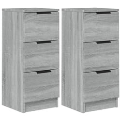 vidaXL Sideboard Telephone Cabinet Nightstand Side Cabinet Engineered Wood - Grey sonoma, 2
