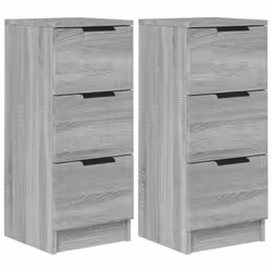 vidaXL Sideboard Telephone Cabinet Nightstand Side Cabinet Engineered Wood - Grey sonoma, 2
