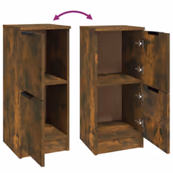 vidaXL Sideboards Cupboard Storage Cabinet Home Organiser Engineered Wood - Smoked oak, 1 - Additional view 7